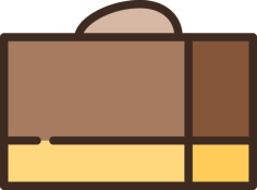 Chocolate Fudge Editable Svg Line Art, Free Vectors File